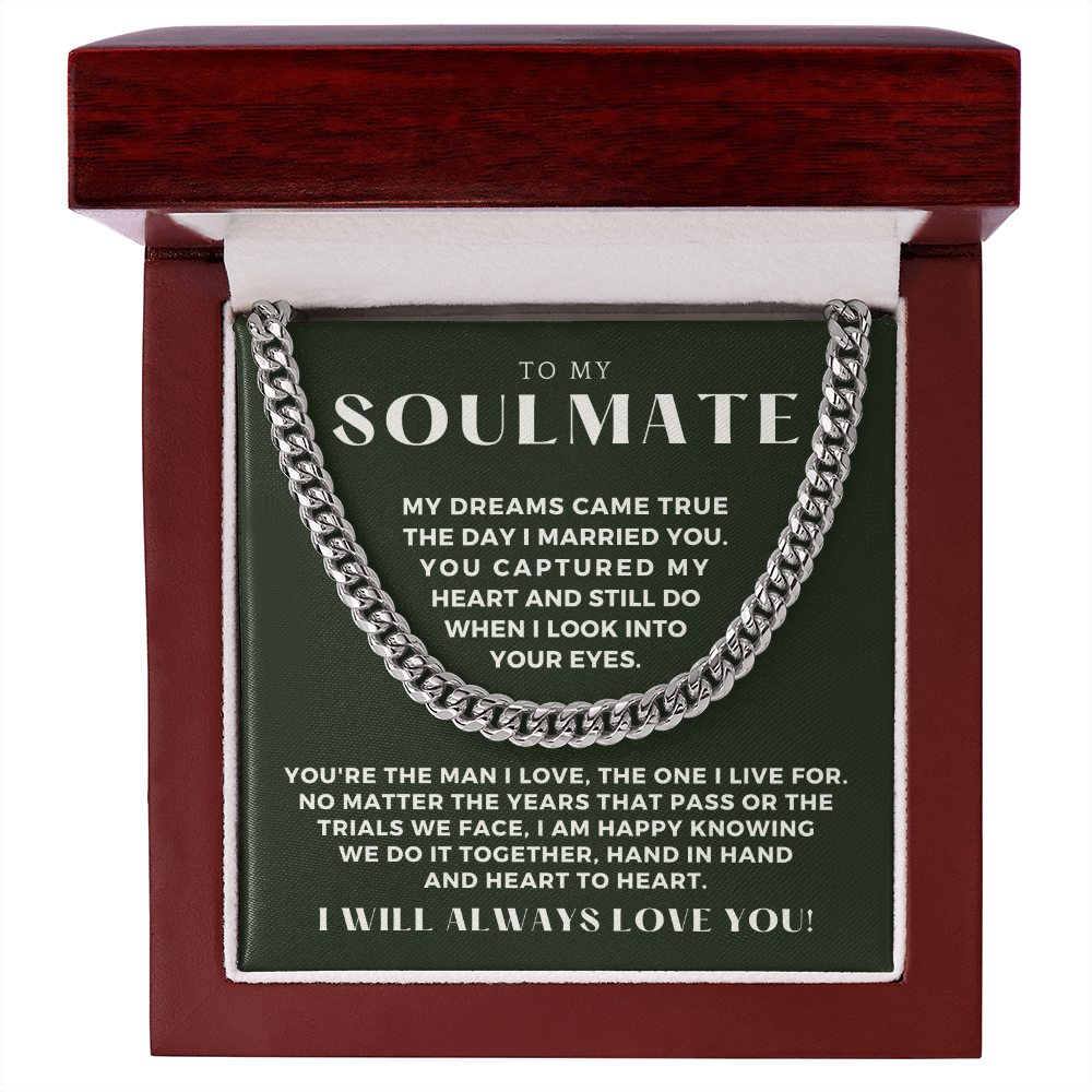 Soulmate Gift | I Live For Cuban Link Chain 0568T5
