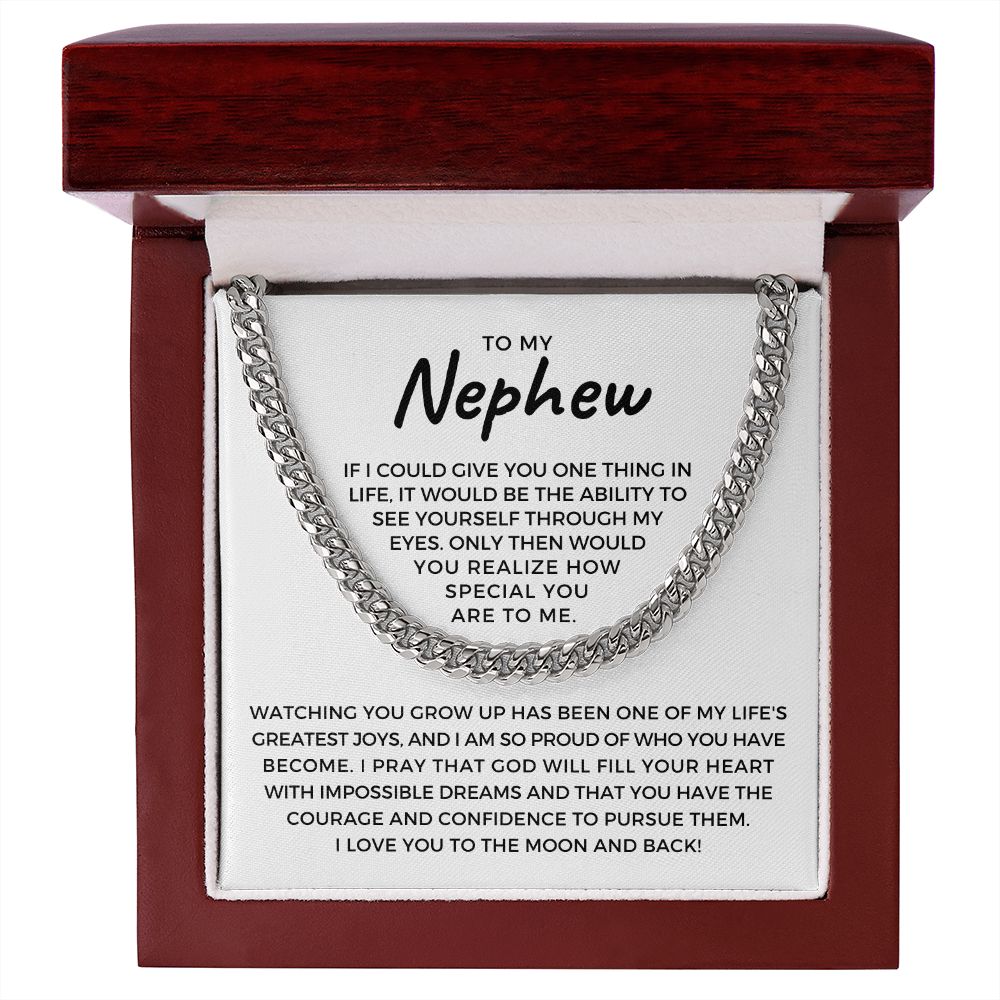Nephew Gift From Aunt | Special Cuban Link Chain 0624T17