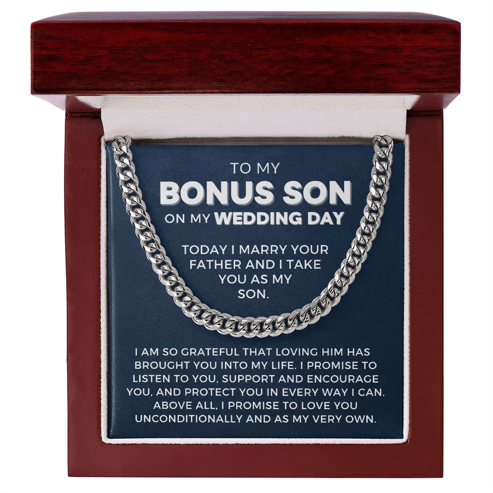 Bonus Son Wedding Gift | Promise Cuban Link Chain 0786T5C