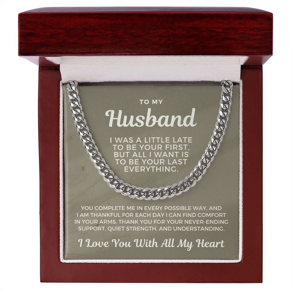 Gift For Husband | Last Everything Cuban Link Chain 0696T15