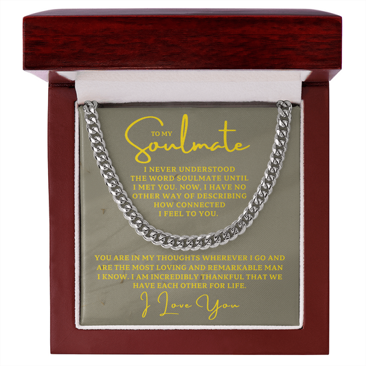 Soulmate Gift | Companion Cuban Link Chain 0574T9