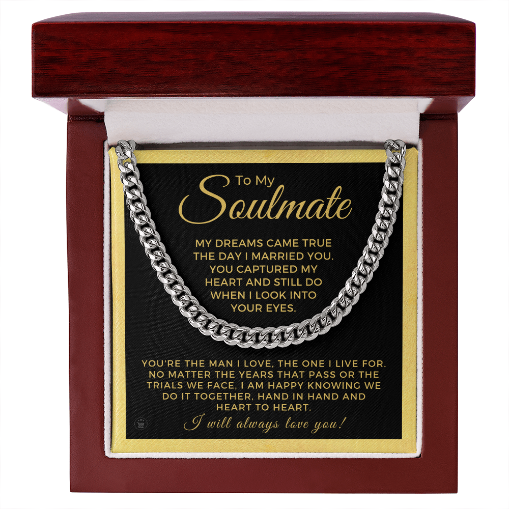 Soulmate Gift | I Live For Cuban Link Chain 0568T3