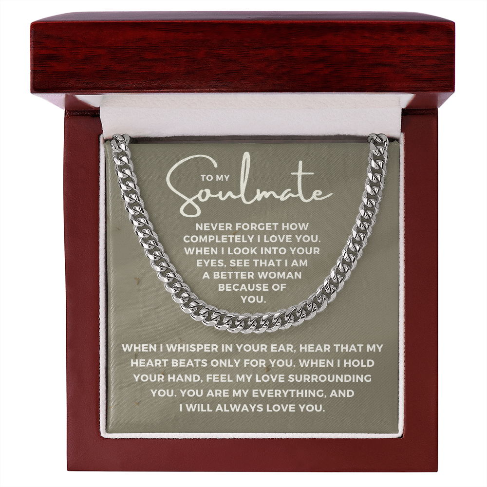 Soulmate Gift | When I Cuban Link Chain 0569T10