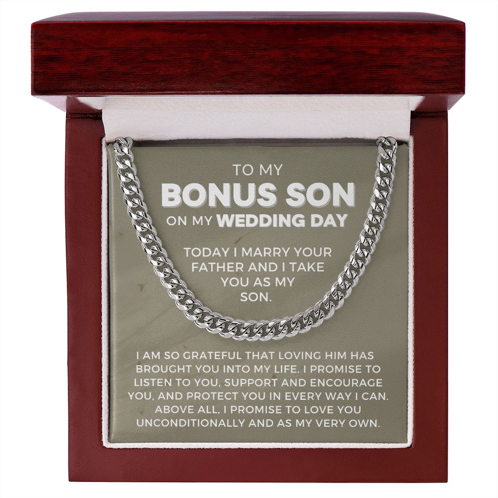 Bonus Son Wedding Gift | Promise Cuban Link Chain 0786T2C