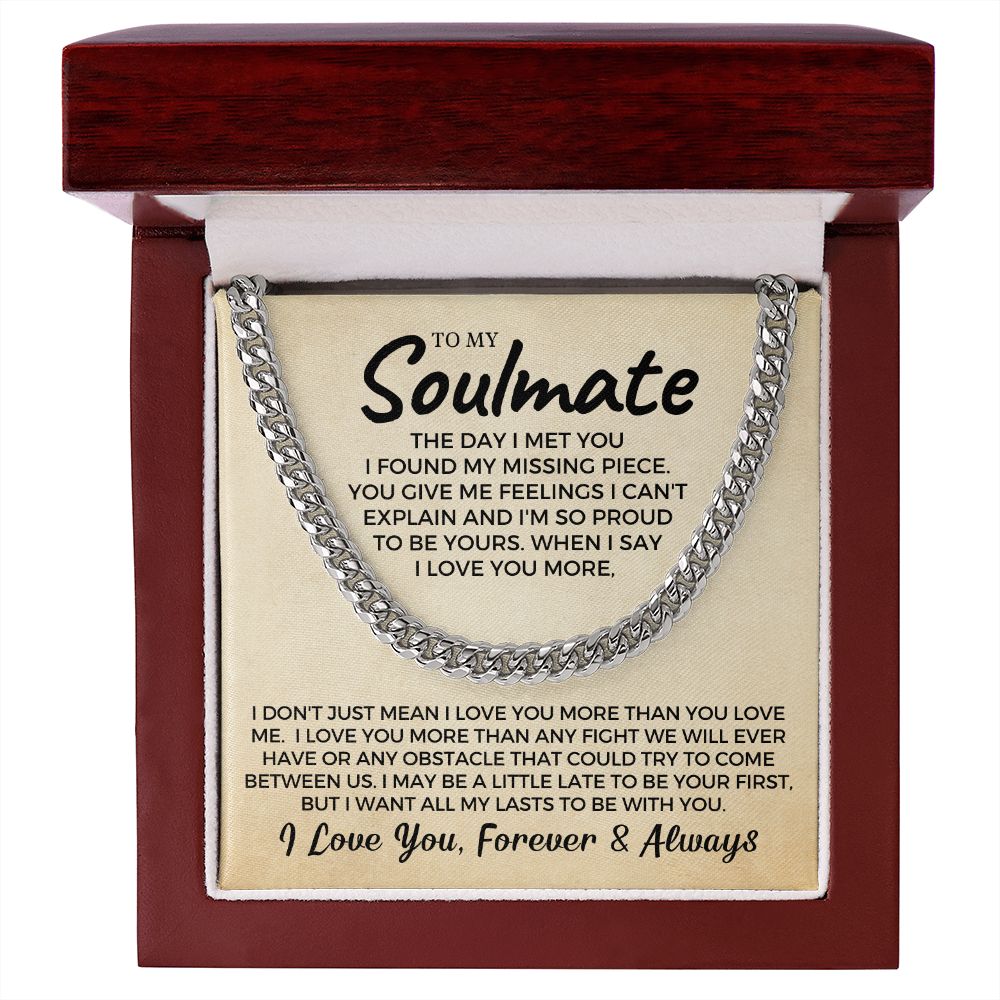 Soulmate Gift | Proud To Be Cuban Link Chain 0730T10C