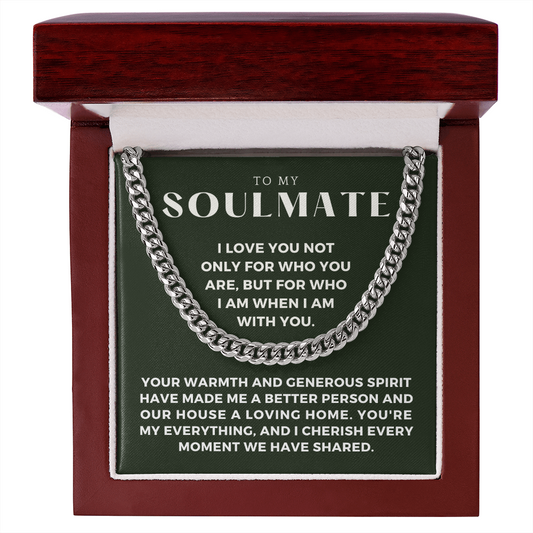 Soulmate Gift | My Everything Cuban Link Chain 0567T5