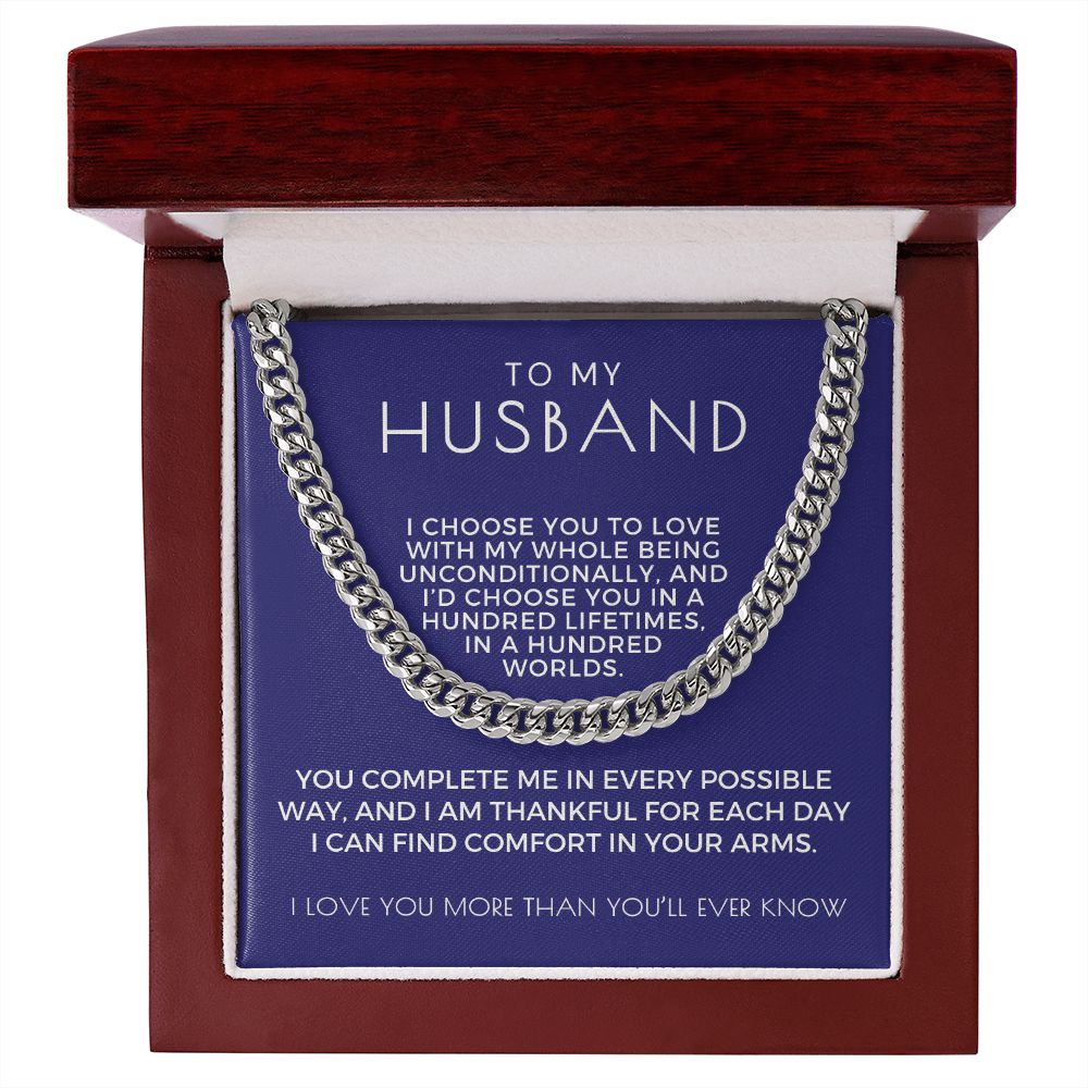 Gift For Husband | I Choose Cuban Link Chain 0695T14