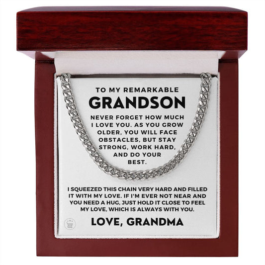 Grandson Gift from Grandma | Best Things Cuban Link Chain 0614T2
