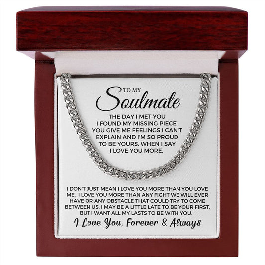 Soulmate Gift | Proud To Be Cuban Link Chain 0730T9C