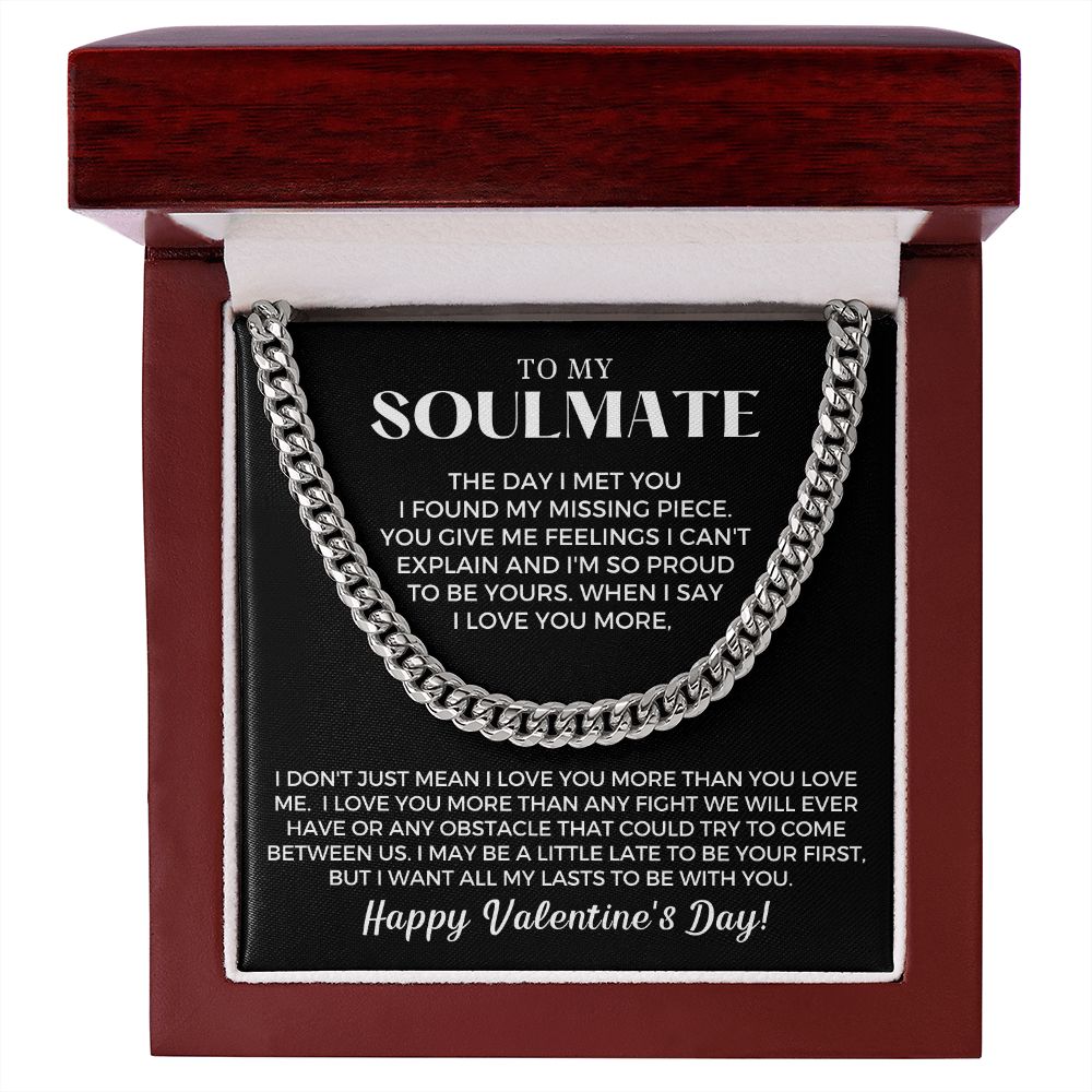 Soulmate Gift | Soulmate Gift | Proud To Be Yours - Valentine Gift Cuban Link Chain 0731T5C