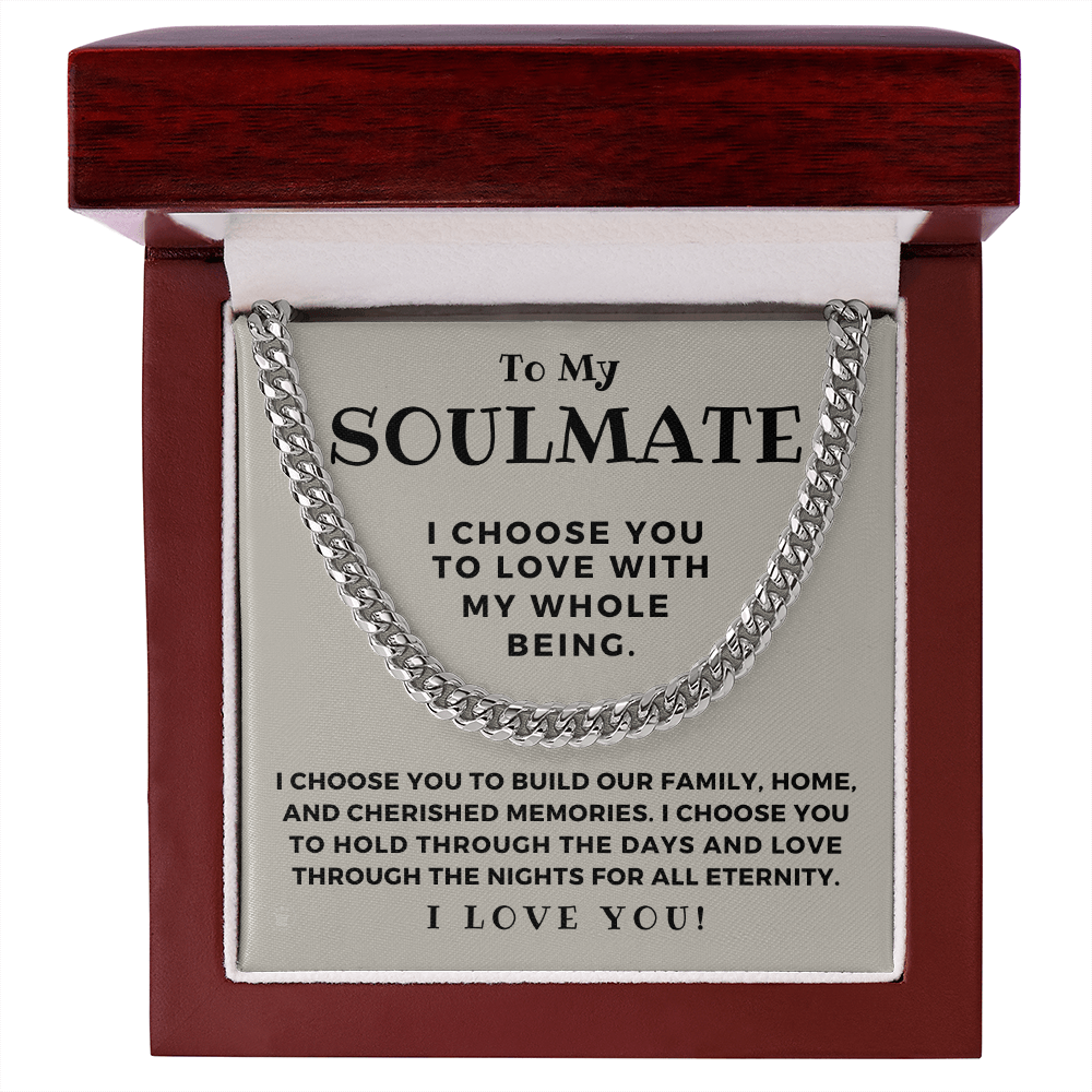 Soulmate Gift | I Choose Cuban Link Chain 0572T1