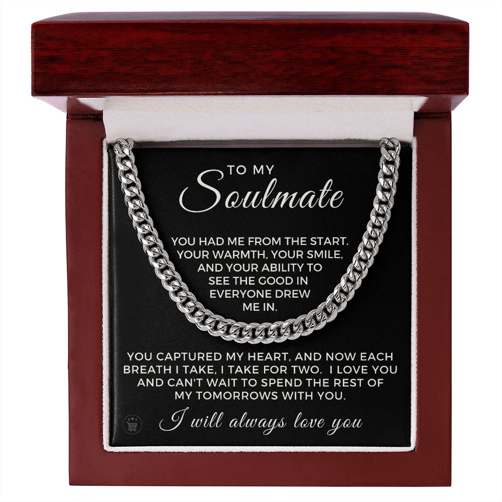 Soulmate Gift | Each Breath Cuban Link Chain 0573T5