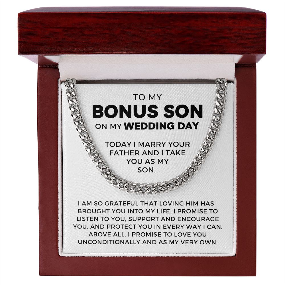 Bonus Son Wedding Gift | Promise Cuban Link Chain 0786T3C