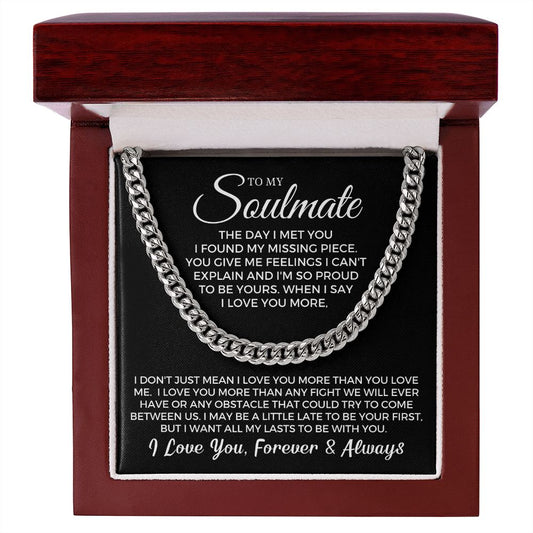 Soulmate Gift | Proud To Be Cuban Link Chain 0730T3C