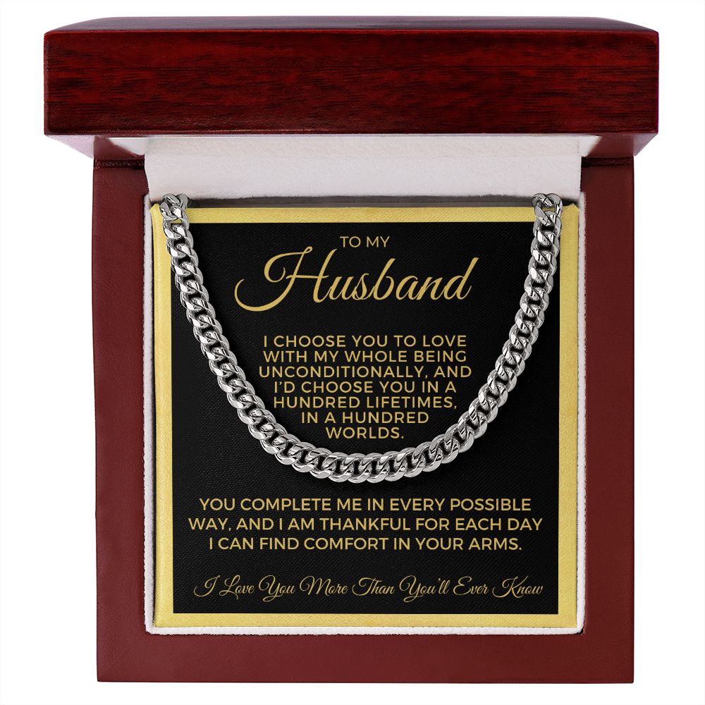 Gift For Husband | I Choose Cuban Link Chain 0695T11