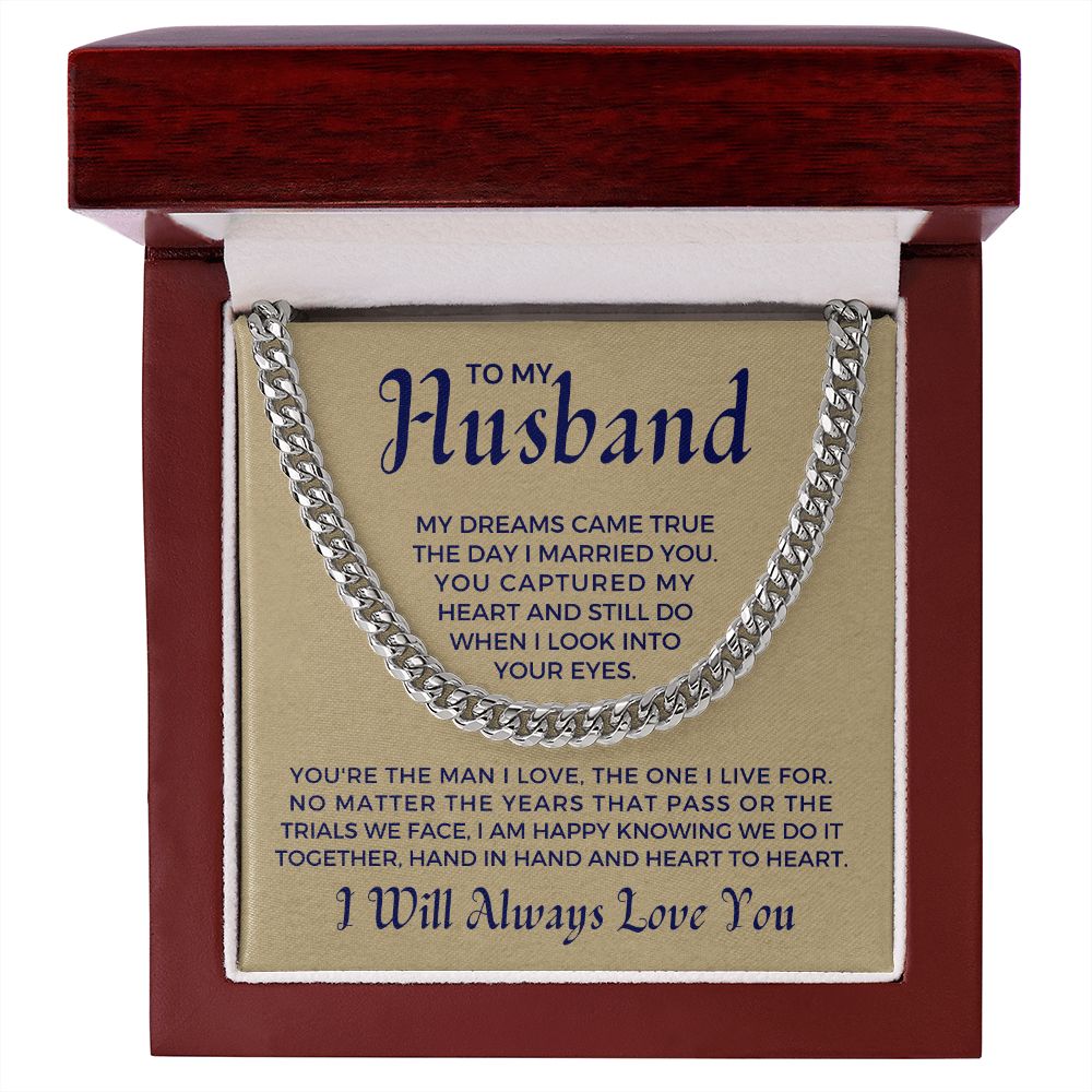 Gift For Husband | I Live For Cuban Link Chain 0699T9