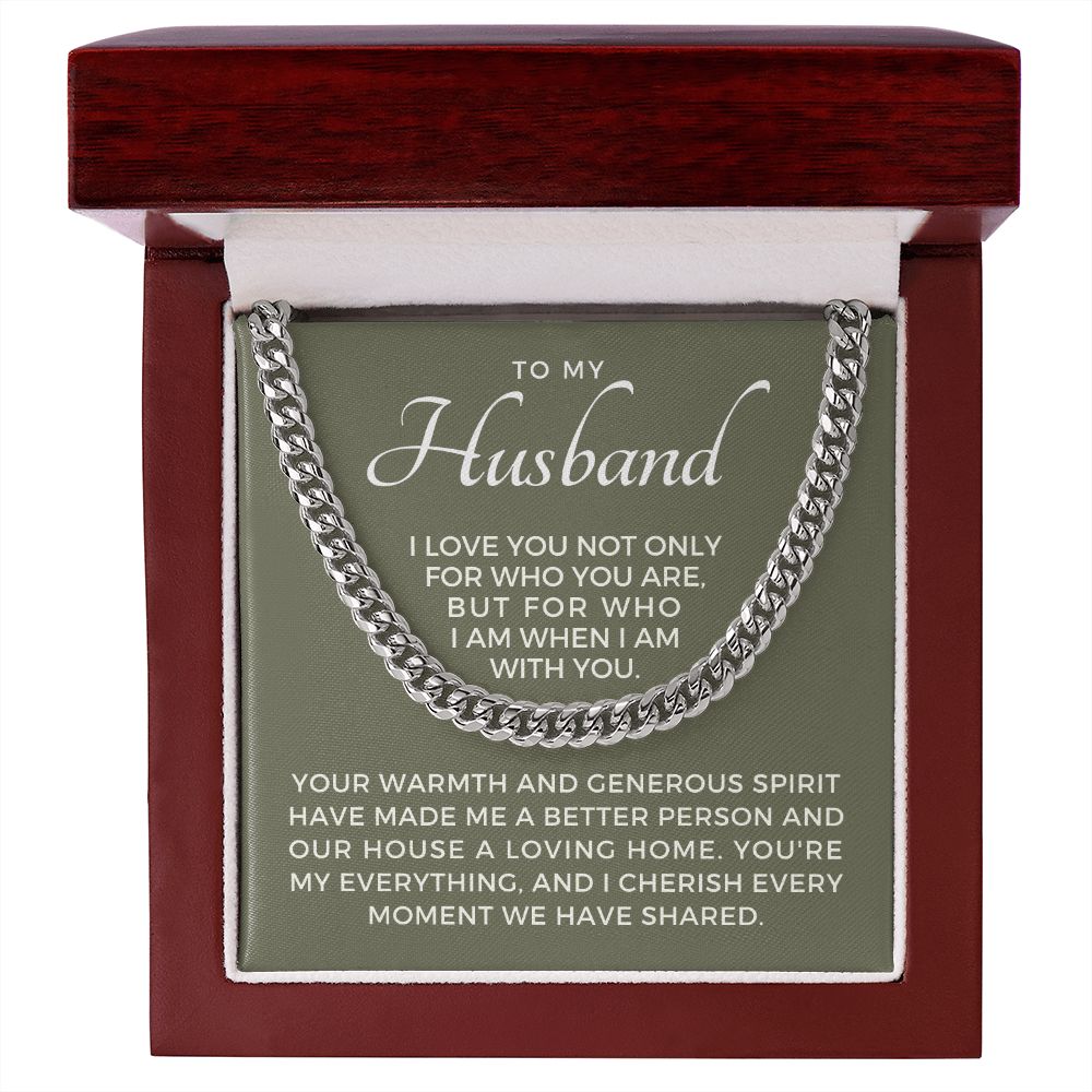 Gift For Husband | My Everything Cuban Link Chain 0698T8
