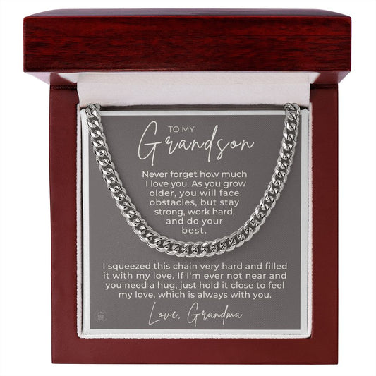 Grandson Gift from Grandma | Best Things Cuban Link Chain 0614T12
