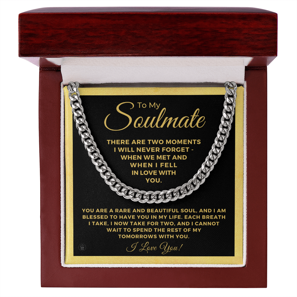 Soulmate Gift | Each Breath Cuban Link Chain 0571T3