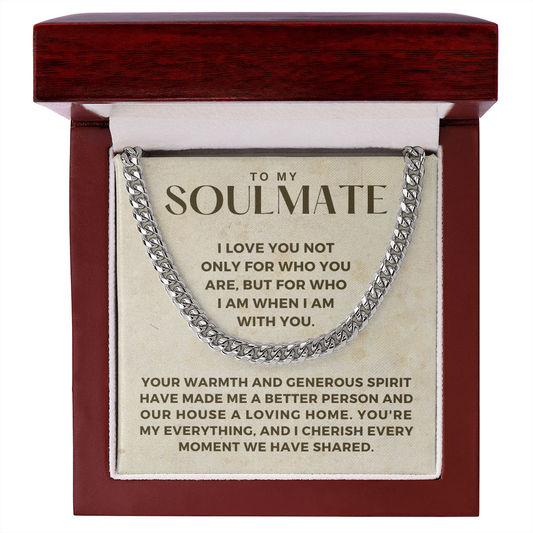 Soulmate Gift | My Everything Cuban Link Chain 0567T8