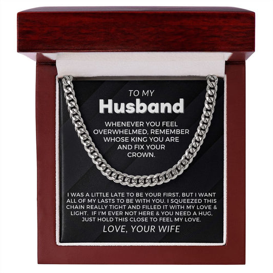 Gift For Husband | My Love Cuban Link Necklace 0782T1C