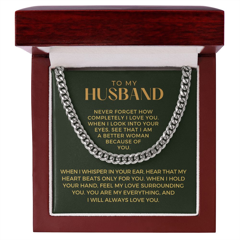 Gift For Husband | When I Cuban Link Chain 0700T13