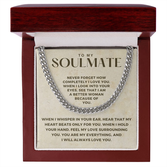 Soulmate Gift | When I Cuban Link Chain 0569T8