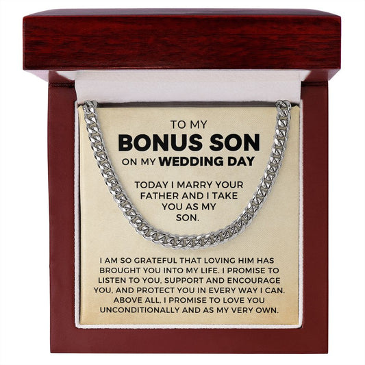 Bonus Son Wedding Gift | Promise Cuban Link Chain 0786T4C