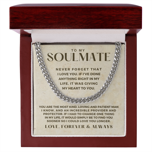 Soulmate Gift | One Thing Cuban Link Chain 0575T6