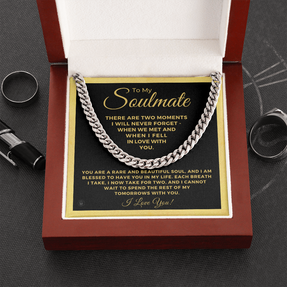 Soulmate Gift | Each Breath Cuban Link Chain 0571T3