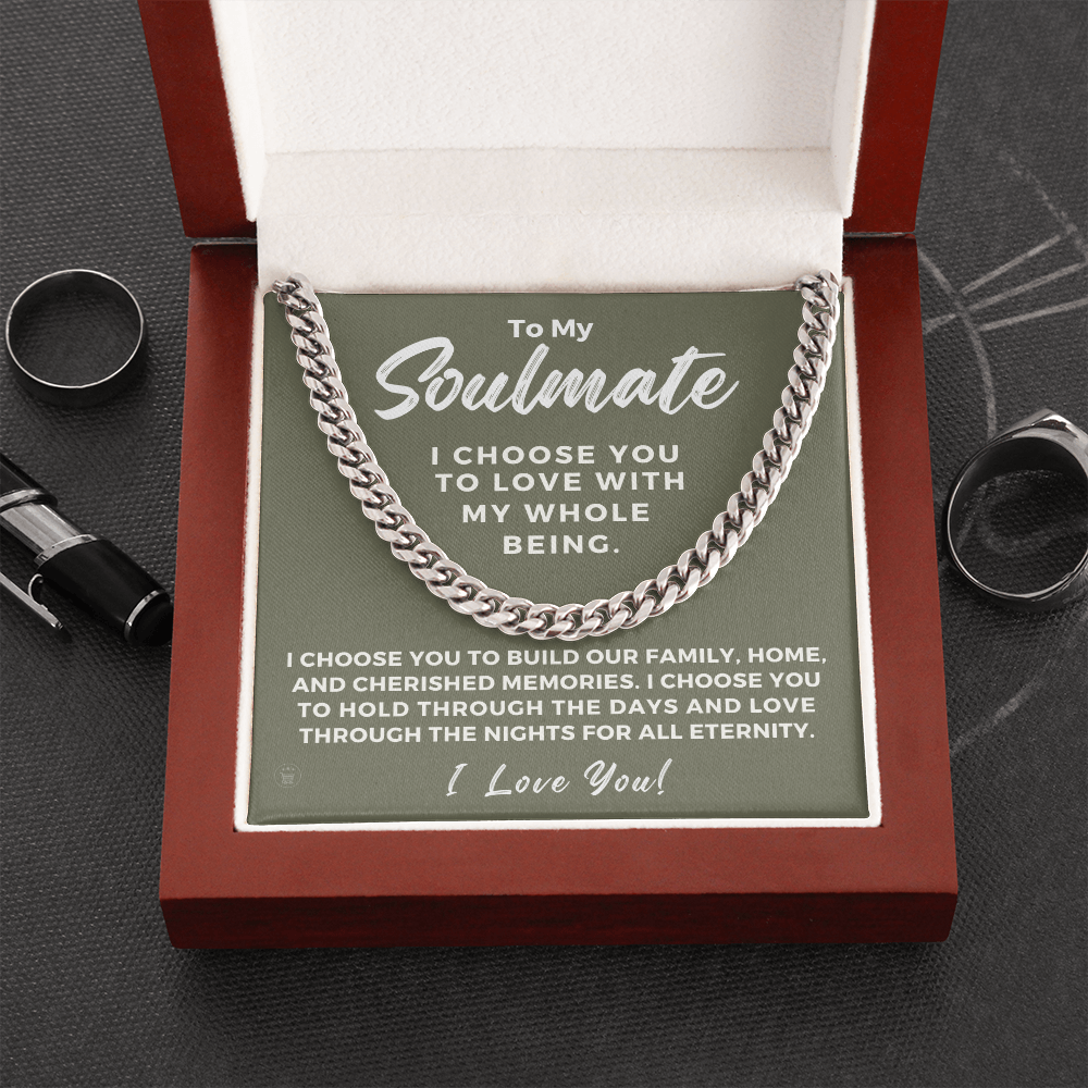 Soulmate Gift | I Choose Cuban Link Chain 0572T2