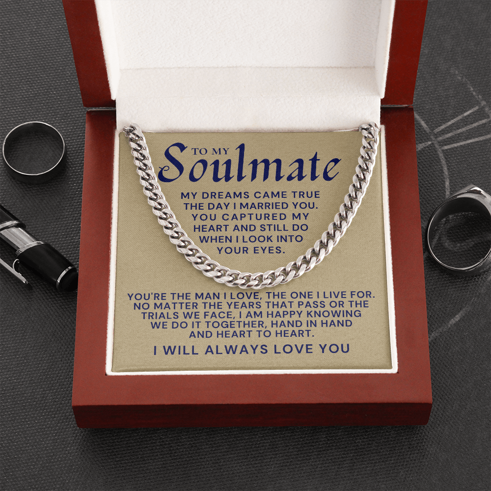 Soulmate Gift | I Live For Cuban Link Chain 0568T6