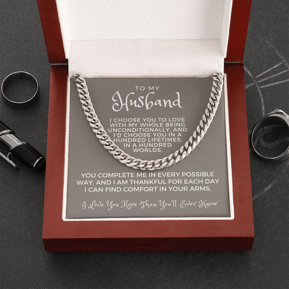 Gift For Husband | I Choose Cuban Link Chain 0695T7