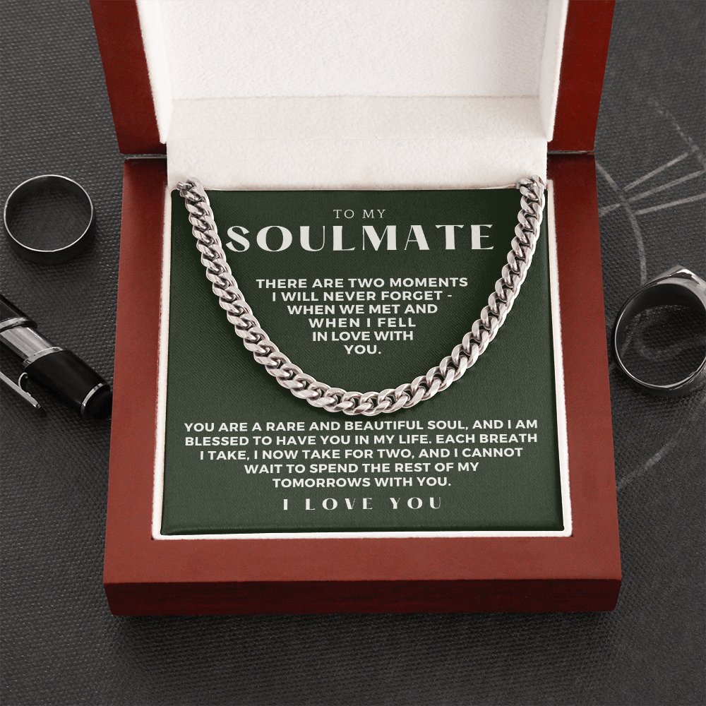 Soulmate Gift | Each Breath Cuban Link Chain 0571T5