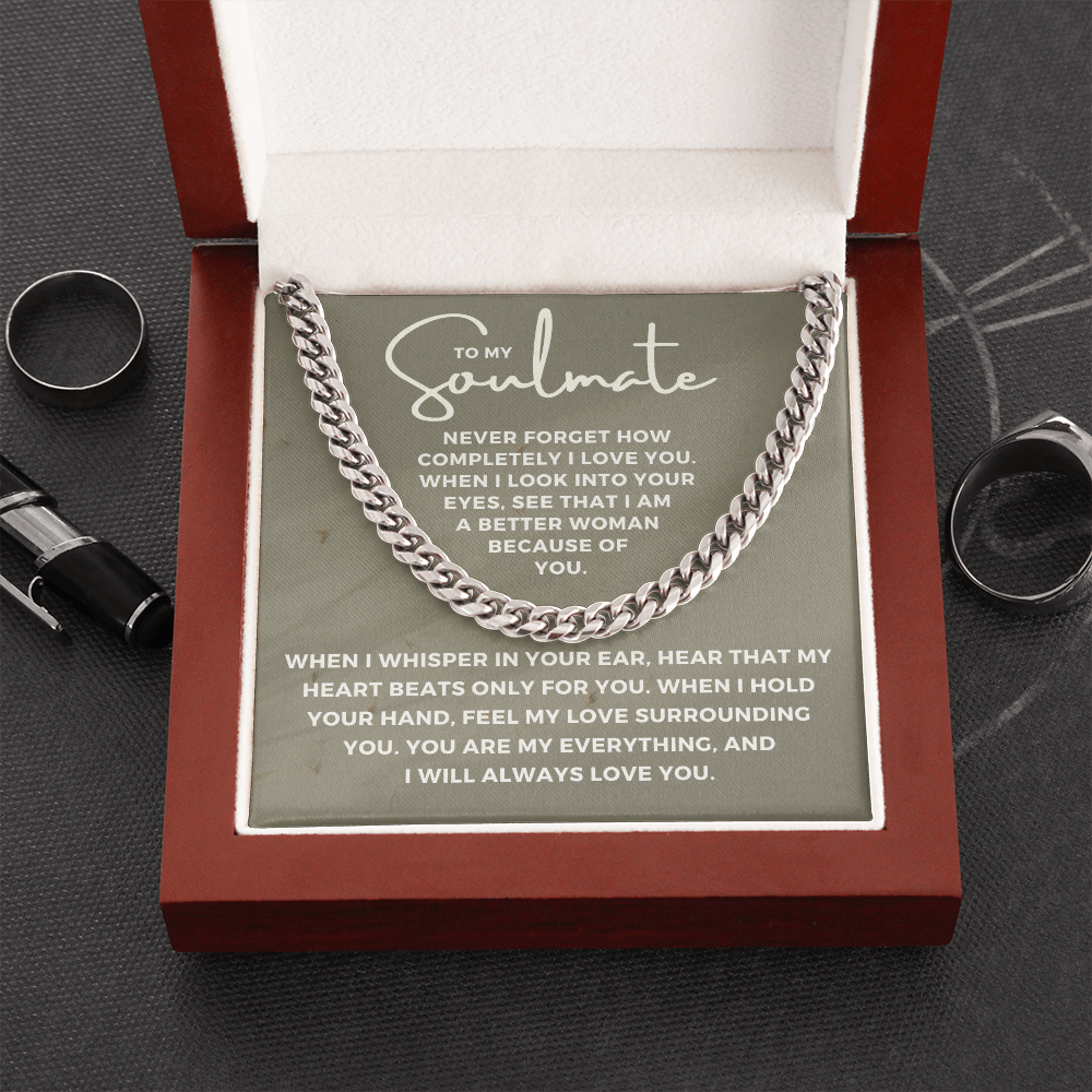 Soulmate Gift | When I Cuban Link Chain 0569T10