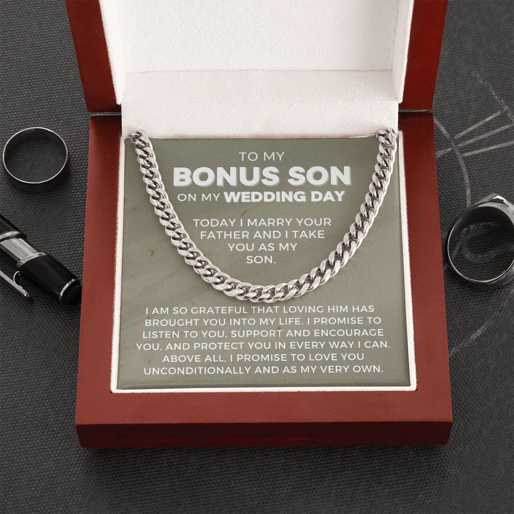 Bonus Son Wedding Gift | Promise Cuban Link Chain 0786T2C