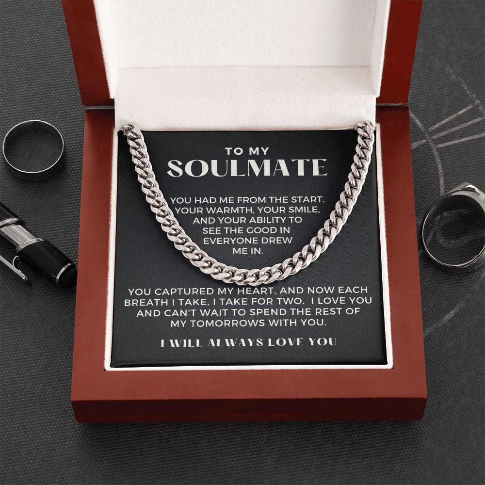 Soulmate Gift | Each Breath Cuban Link Chain 0573T9