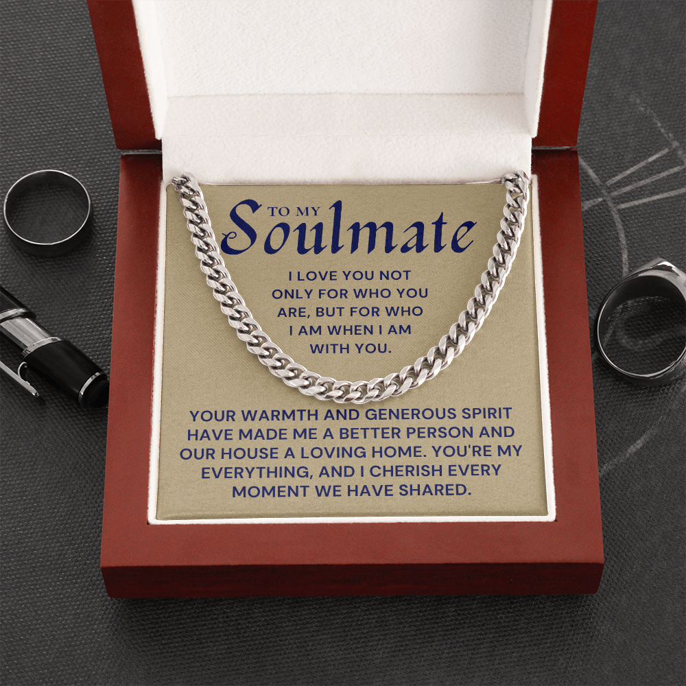 Soulmate Gift | My Everything Cuban Link Chain 0567T6