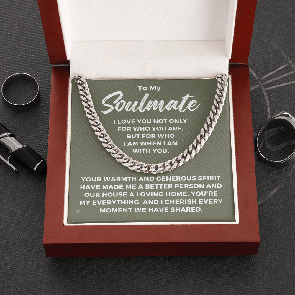 Soulmate Gift | My Everything Cuban Link Chain 0567T2