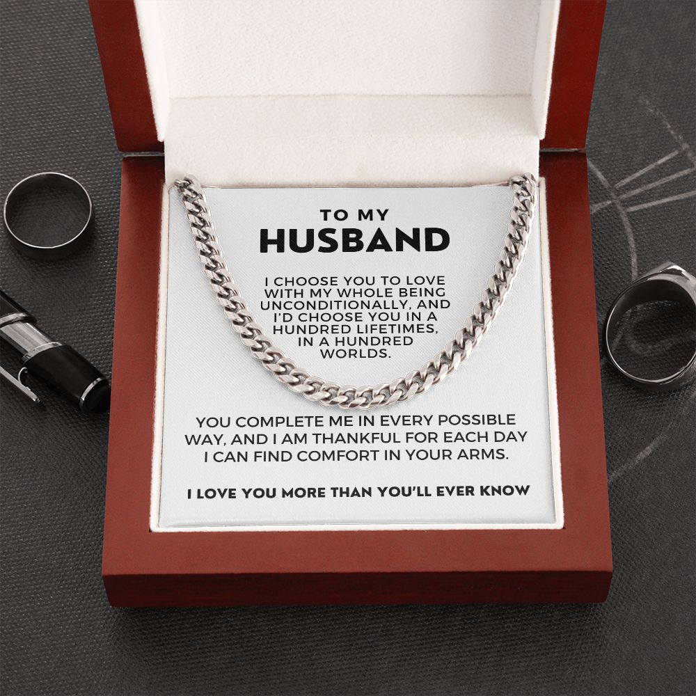 Gift For Husband | I Choose Cuban Link Chain 0695T2