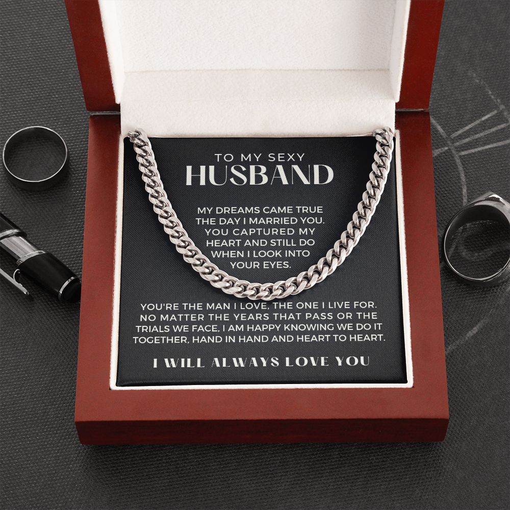 Gift For Husband | I Live For Cuban Link Chain 0699T4