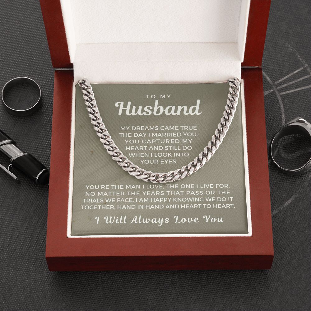 Gift For Husband | I Live For Cuban Link Chain 0699T15