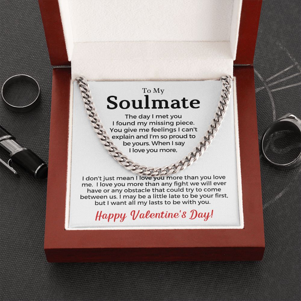 Soulmate Gift | Proud To Be Yours Cuban Link Chain 0731T1C