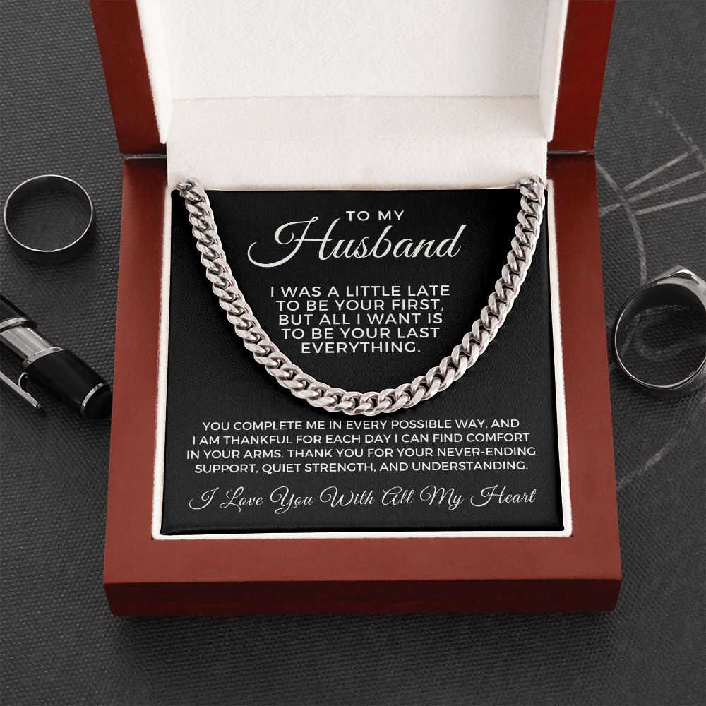 Gift For Husband | Last Everything Cuban Link Chain 0696T5