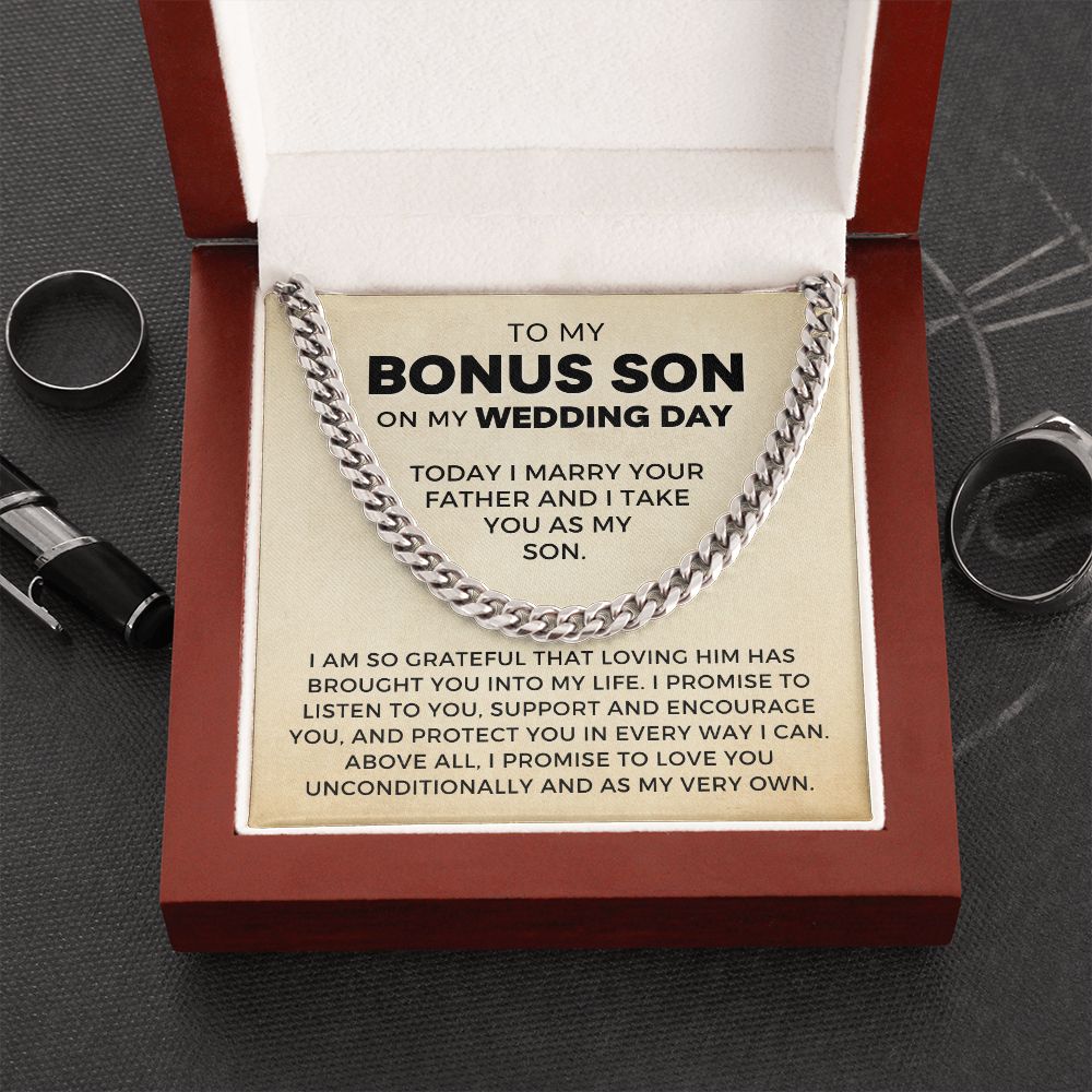 Bonus Son Wedding Gift | Promise Cuban Link Chain 0786T4C