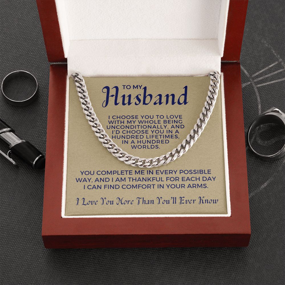 Gift For Husband  | I Choose Cuban Link Chain 0695T9