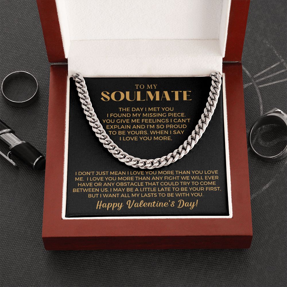 Soulmate Gift | Soulmate Gift | Proud To Be Yours - Valentine Gift Cuban Link Chain 0731T6C