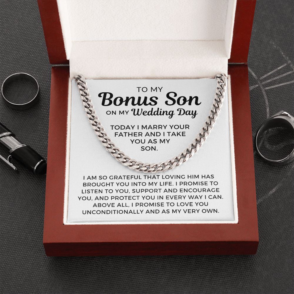 Bonus Son Wedding Gift | Promise Cuban Link Chain 0786T9C