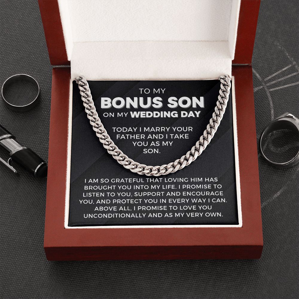 Bonus Son Wedding Gift | Promise Cuban Link Chain 0786T1C