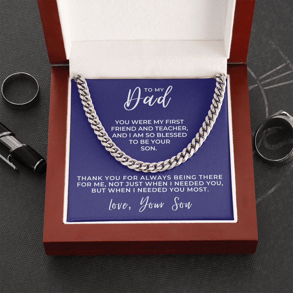 Gift For Dad From Son | Needed You Cuban Link Chain 0662T5